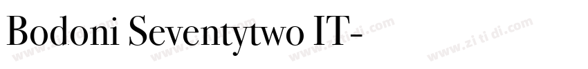 Bodoni Seventytwo IT字体转换